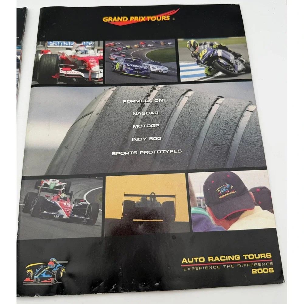 Grand Prix Tours 2005 2006 Brochures Formula 1 NASCAR MotoGP Indy 500 Lot of 2